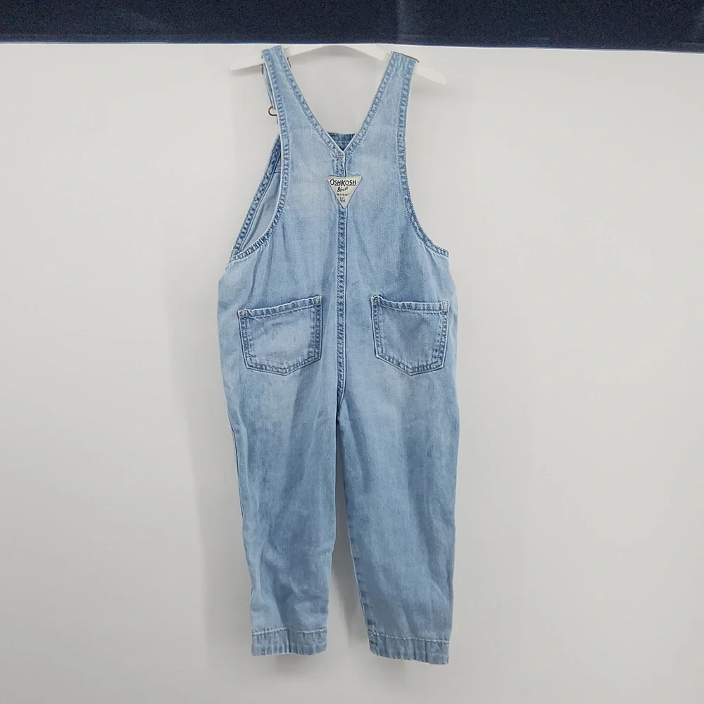 OshKosh B'gosh 3T Girls Classic Light Blue Overalls